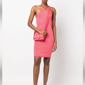 Michael Kors Greenwich Geranium XS leather bag crossbody new